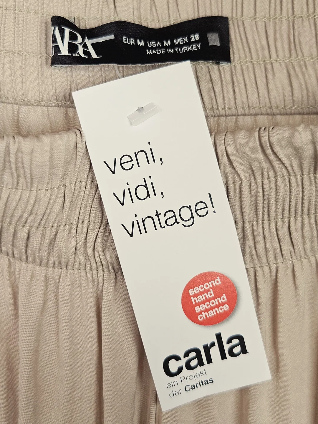 ZARA Damen Hose, beige - Gr. M – Bild 5