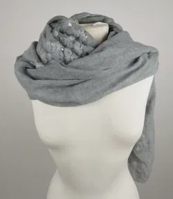 Highlight Schal mit Herz-Bemusterung - ca. 180cm - Bild 2