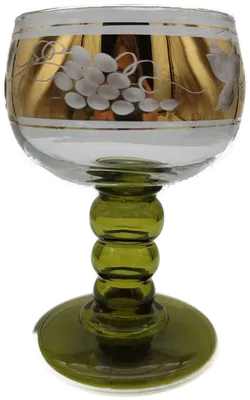 3er-Set Rhein-Römer Kristall Gläser Goldrand |  Vintage-Charme - Bild 5