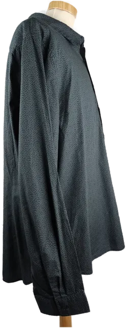 Angelo Litrico C&A Herren-Hemd langarm blau-grün gemustert - 3XL/47-48 - Bild 3