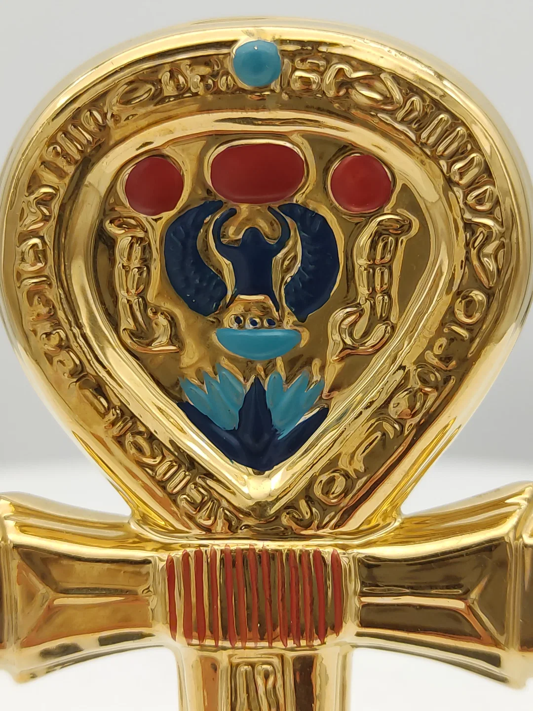 Goldener Spiegelhäuses von Tutanchamun Porzellan & Zertifikat von Franklin Mint | Limitierte Rarität – Bild 5