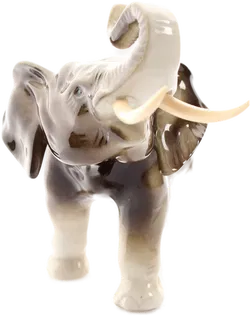 Royal Dux Elefant Porzellanfigur – Böhmen/Tschechien – ca. 16 cm – gestempelt - Bild 1