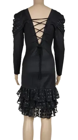Led Zepp Paris Damen Kleid, schwarz - Gr. XS - Bild 3