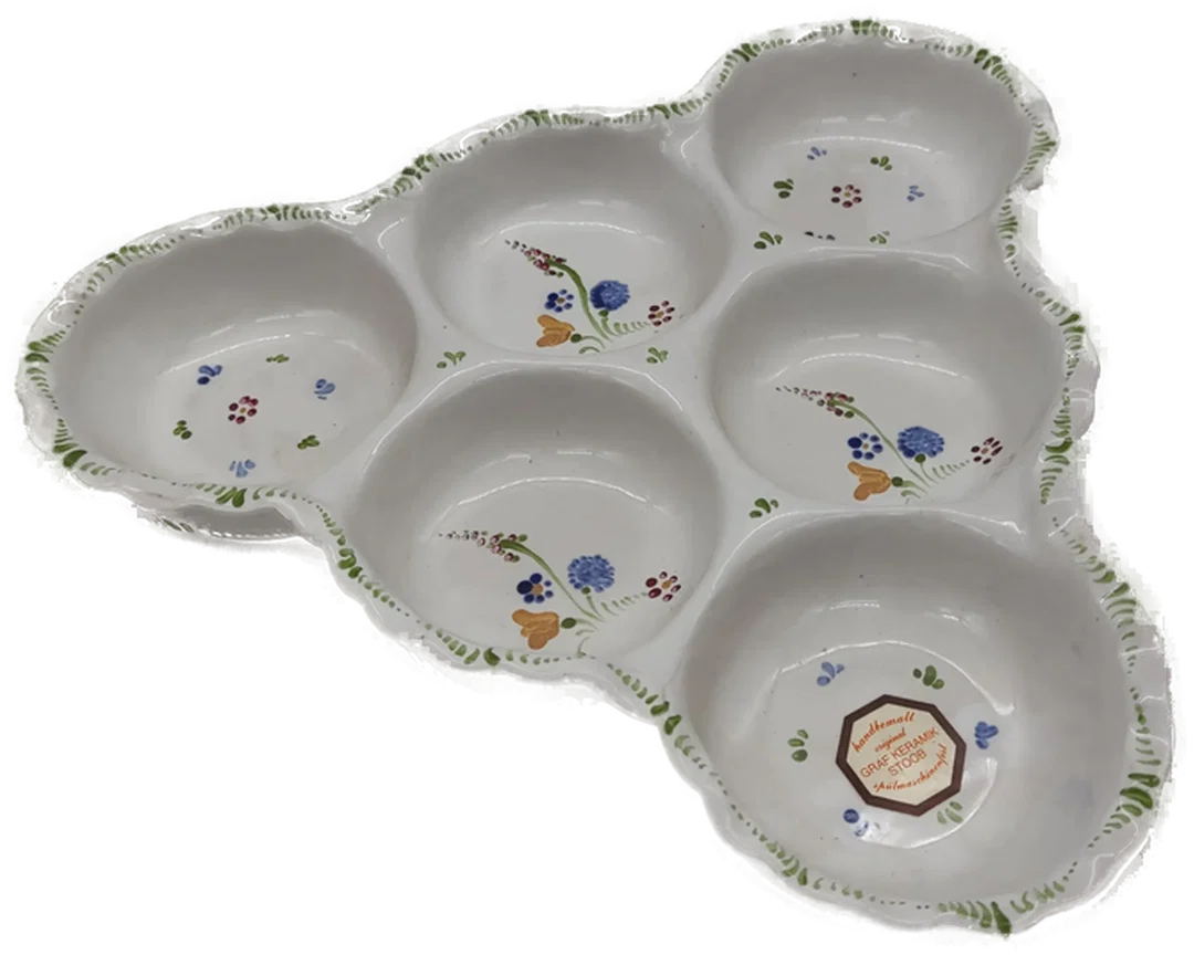 Dreieckige Keramikschale - J. Graf Stoob - Bild 1