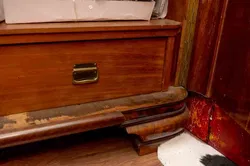 Art Déco Kleiderschrank, Wurzelholz-Furnier, 120x190 cm, Vintage, Art Deco - Bild 2