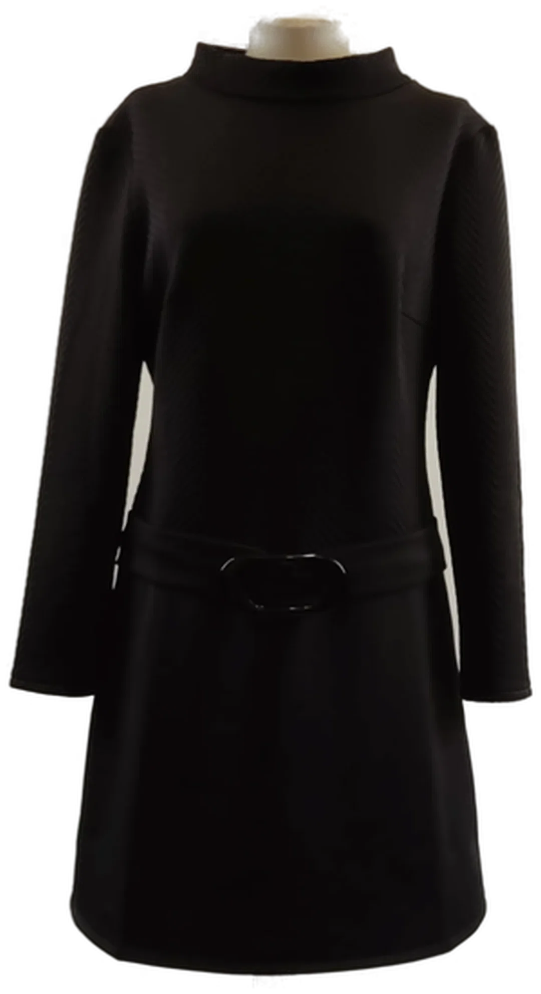 Schwarzes Minikleid in sehr guter Qualität, Größe EUR 38, Herbst - Bild 1