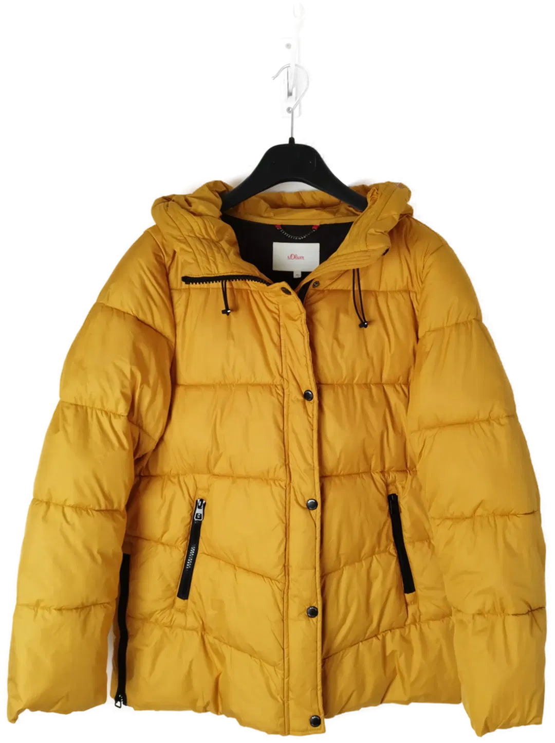 s.Oliver Steppjacke mit Kapuze, senfgelb, Gr. 40 - Bild 1