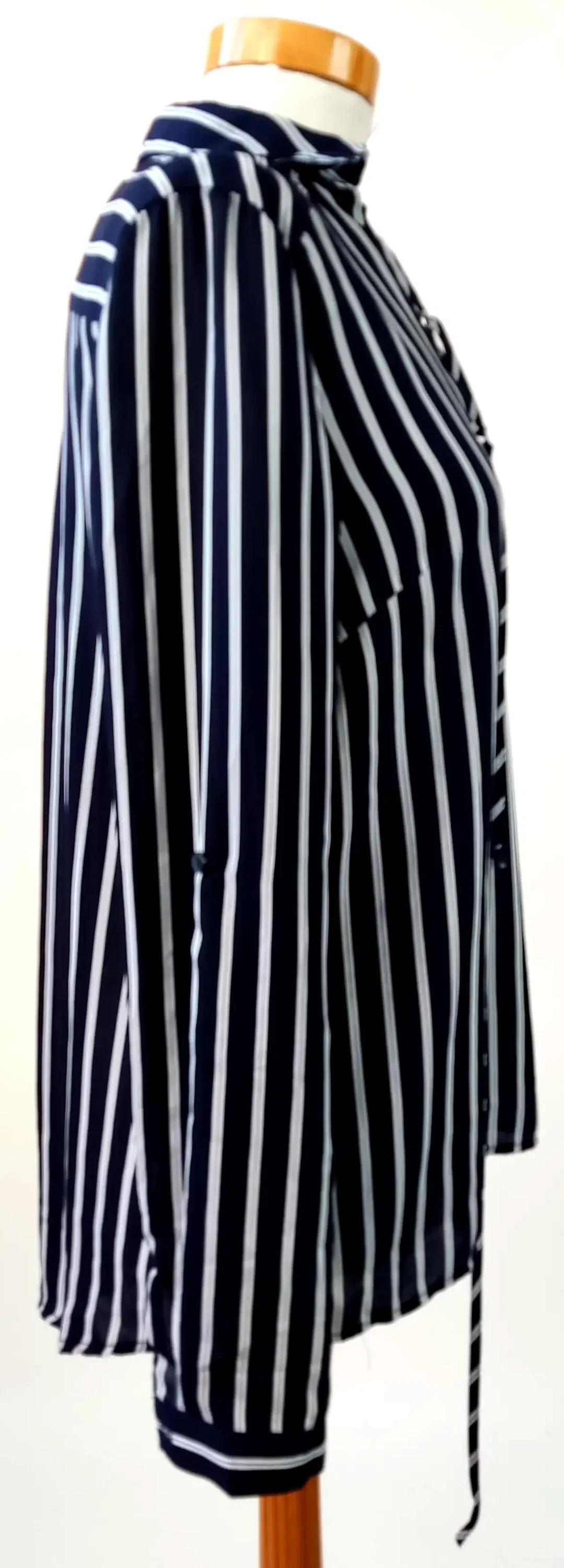 Amisu Damenbluse, blau/weiß - Gr. XS – Bild 3