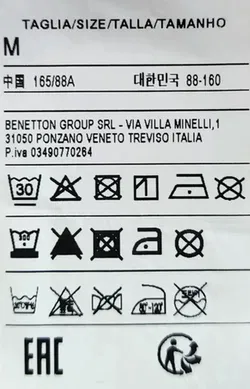 Sisley Damenhemd grau gemustert in Gr. M - Bild 5