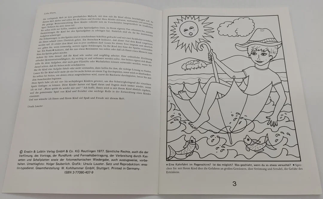 Altes Spiele Buch Ursula Lauster " Mutti, Vati - spielt mit mir" Band 1 – Bild 2