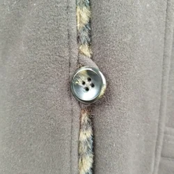 Barbara Lebek Mantel mit Leo-Print Kragen - Gr. 44  - Bild 5