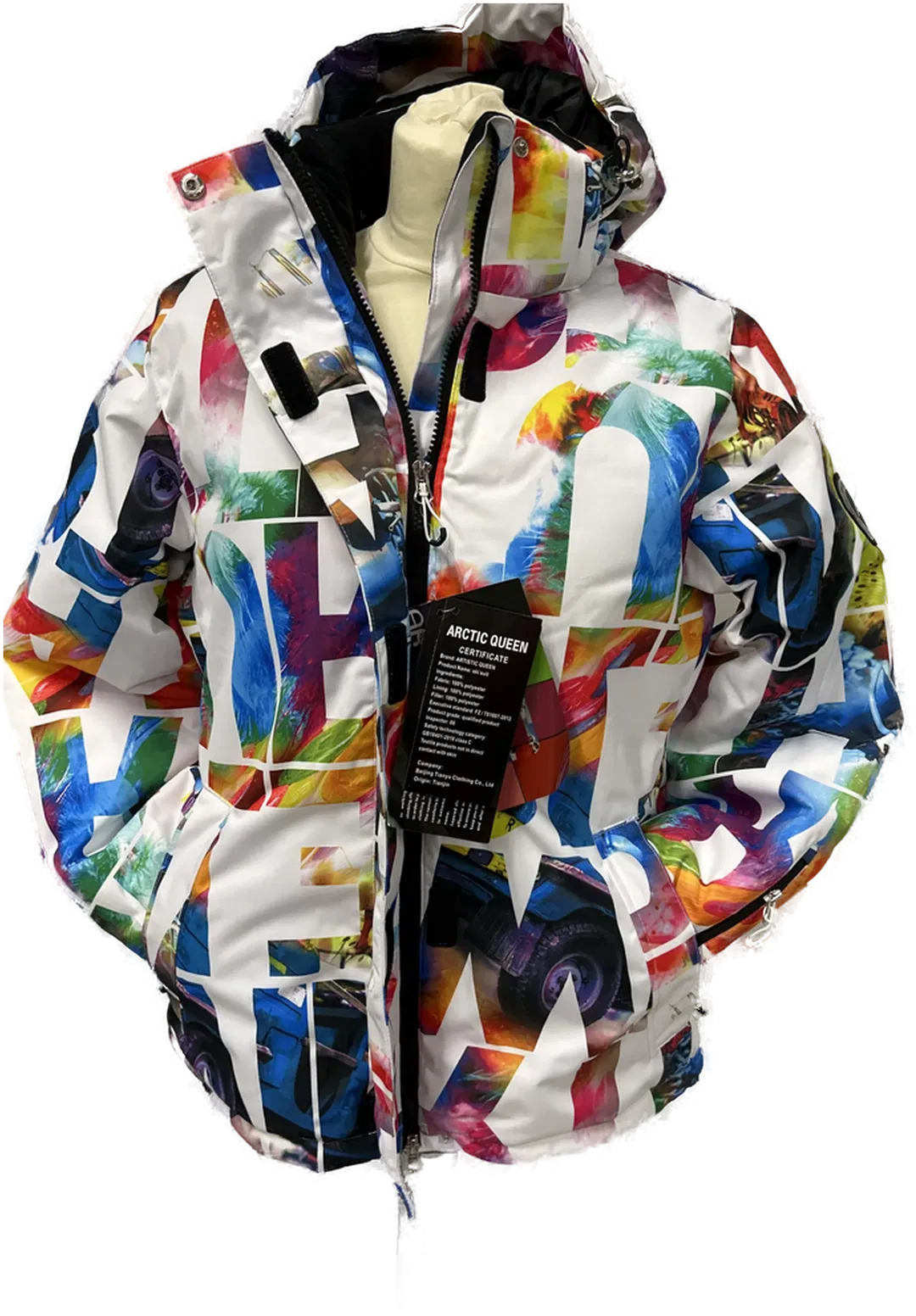 Winterjacke bunt - Größe M - Marke Arctic King & Arctic Queen - Bild 1