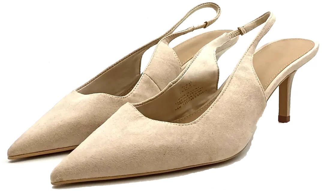 H&M Slingpumps creme Gr. 40 - Bild 1