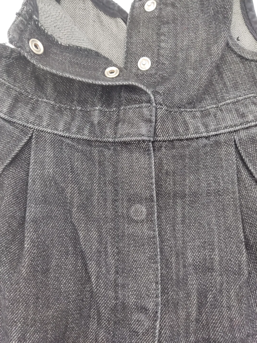 United colors of Benetton Kinder Jeanskleid schwarz Denim  Gr. 68 – Bild 4