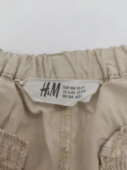 H&M Kinder Shorts beige Gr.104 - Bild 4