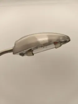 Schreibtischleuchte, Arbeitslampe, Metall silber - Bild 2