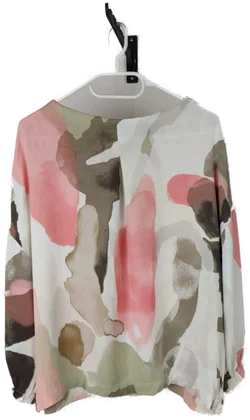 Damenbluse s.Oliver Black Label Viskose Aquarell-Print | Leicht & Elegant - Bild 6