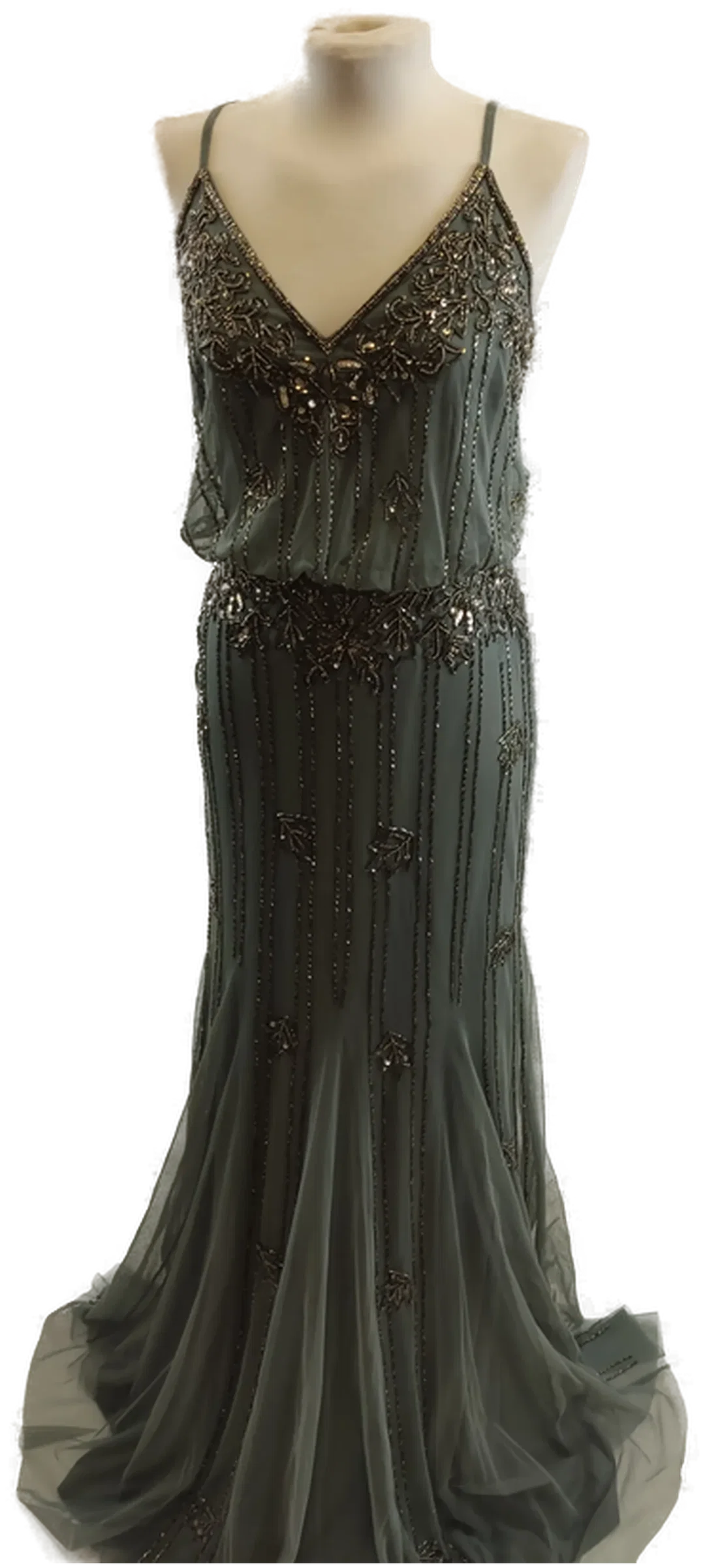 Bodenlanges Pailletten Ballkleid  – Bild 2