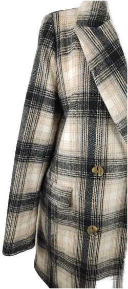 Viva Couture Damen Mantel Schwarz/Beige Größe S - Neuwertig - Bild 4