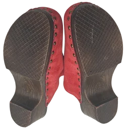 Alpenglück Damen Clog, rot/braun - Gr. 40 - Bild 6