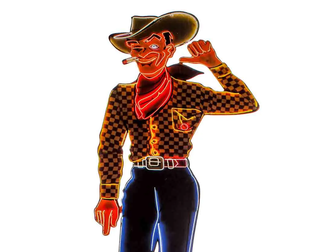 Blechschild "Casino Las Vegas" | Western Cowboy Deko | Webrblech Vintage Metall Wanddeko – Bild 2