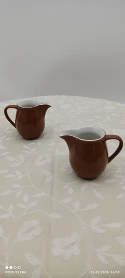 Sahnekännchen Lilien Porzellan Braun | Vintage-Schatz - Bild 2