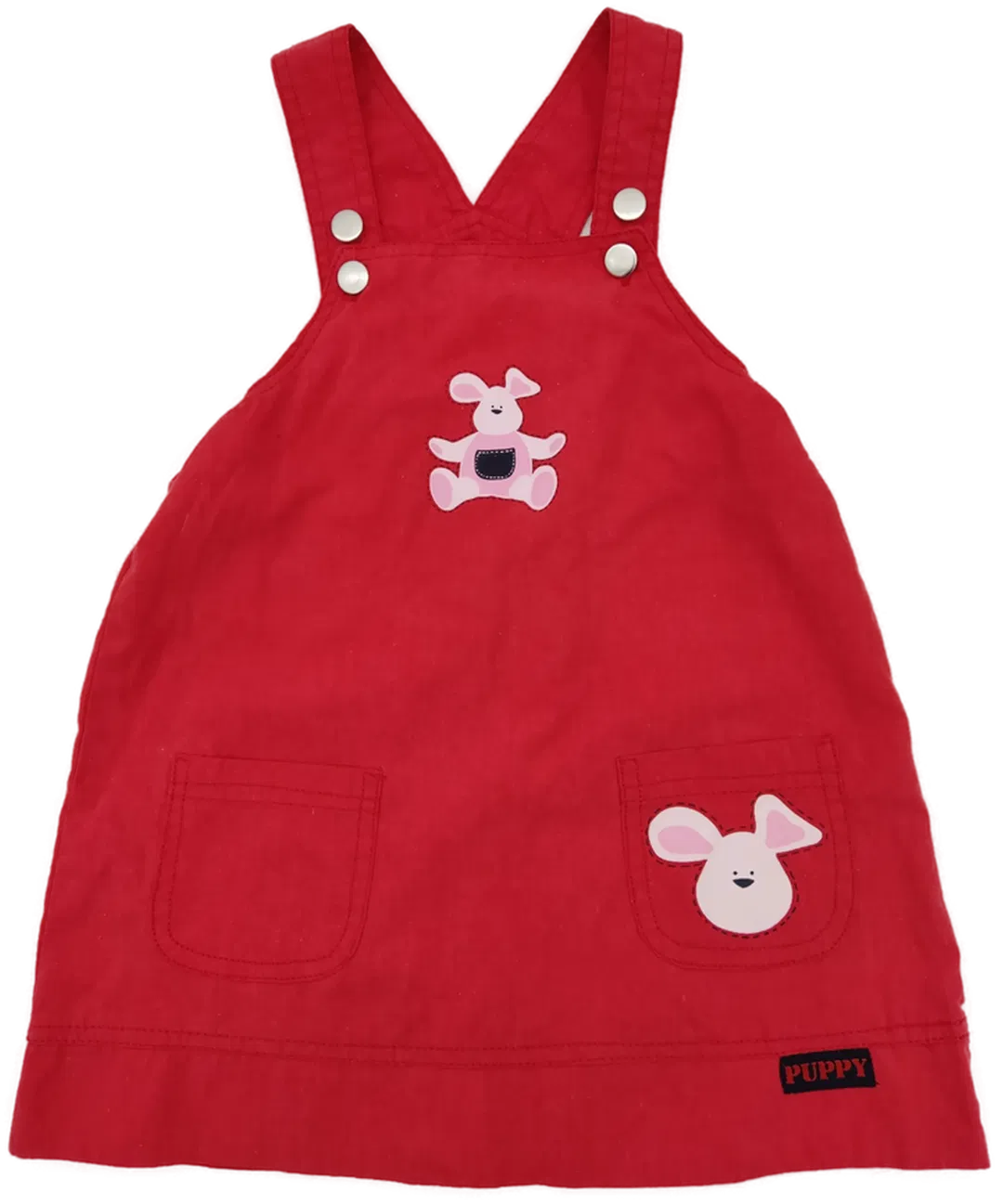 Berti Kinder Latzkleid rot Gr. 86 - Bild 1