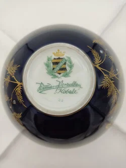 Vase Weimar Porzellan,  Echt Kobalt mit Golddekor | Zeitloser Klassiker – Vorschau 6