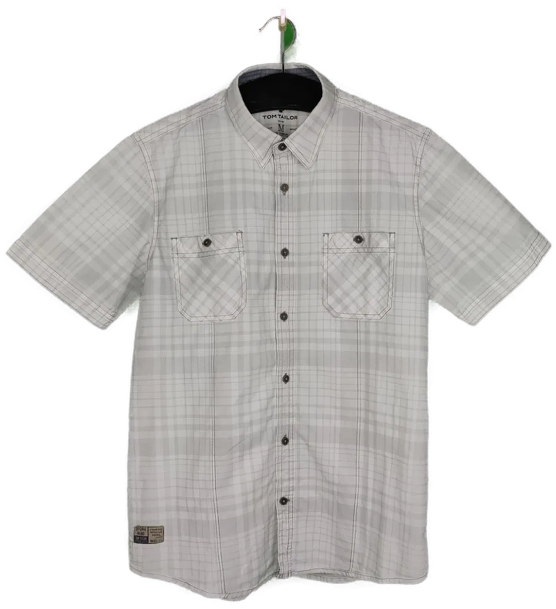 Tom Tailor Herren Hemd weiß/grau kariert - M - Bild 4