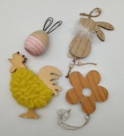 4er SET Holzdekoration - Ostern - Bild 2