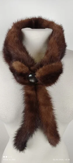 Vintage echter Pelz Nerzschal  - Bild 5