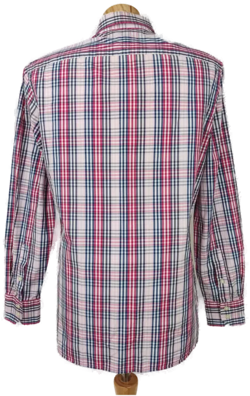 Tommy Hilfiger Herren Hemd, blau/rot - Gr. M – Bild 3