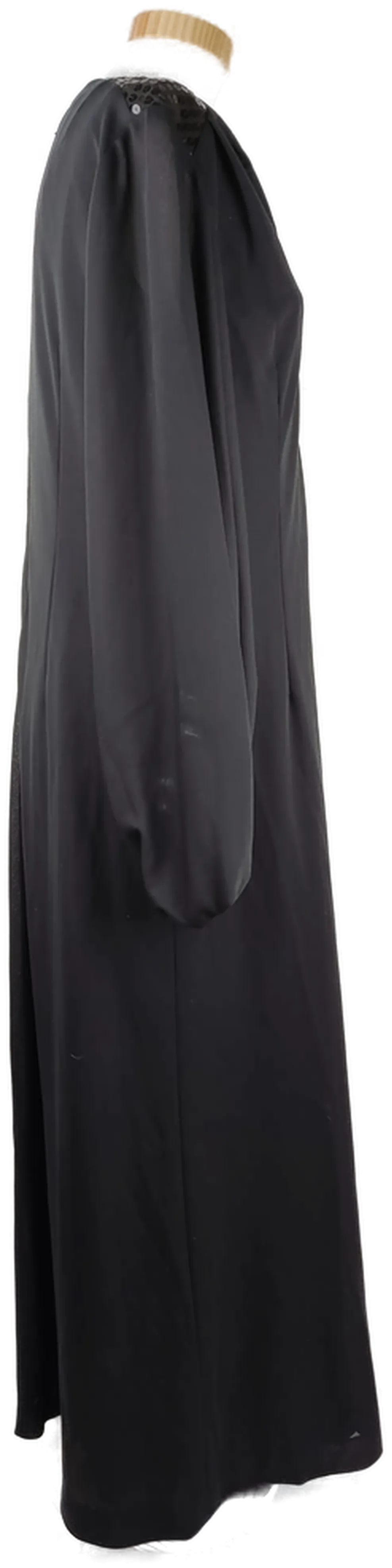 Kleid "Madrisa", langarm mit Ausschnitt und Pailetteneinsatz, schwarz, Größe 44 – Bild 2
