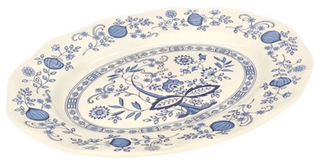 Blue Onion Beilagenplatte oval - Bild 4