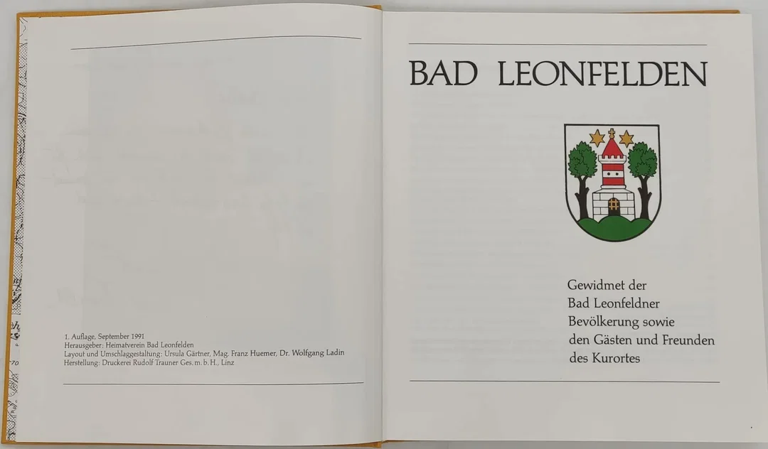 Buch "Bad Leonfelden" Herausgeber: Heimatverein Bal Leonfelden 1991 – Bild 4