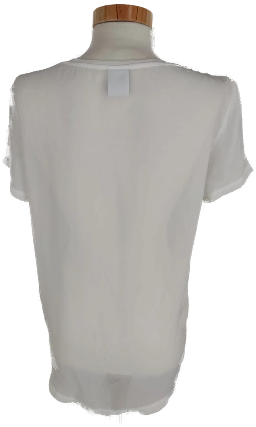 T-Shirt "Vero Moda", kurzarm mit Rundhalsausschnitt, weiß mit Aufdruck, Größe M – Bild 4
