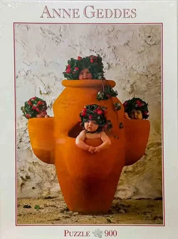 Blatz Anne Geddes Puzzle „Babys im Blumentopf“ 900 Teile neu – Vorschau 1