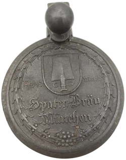 Bierkrug Spaten-Bräu München Steinzeug, Geprägter Zinndeckel 0,5 L | Sammlerstück - Bild 12