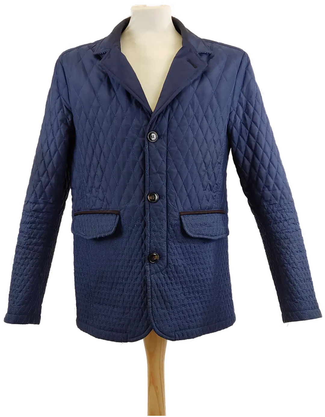 Herren Steppjacke Blau mit Seitentaschen, Gr. 50 - Bild 1