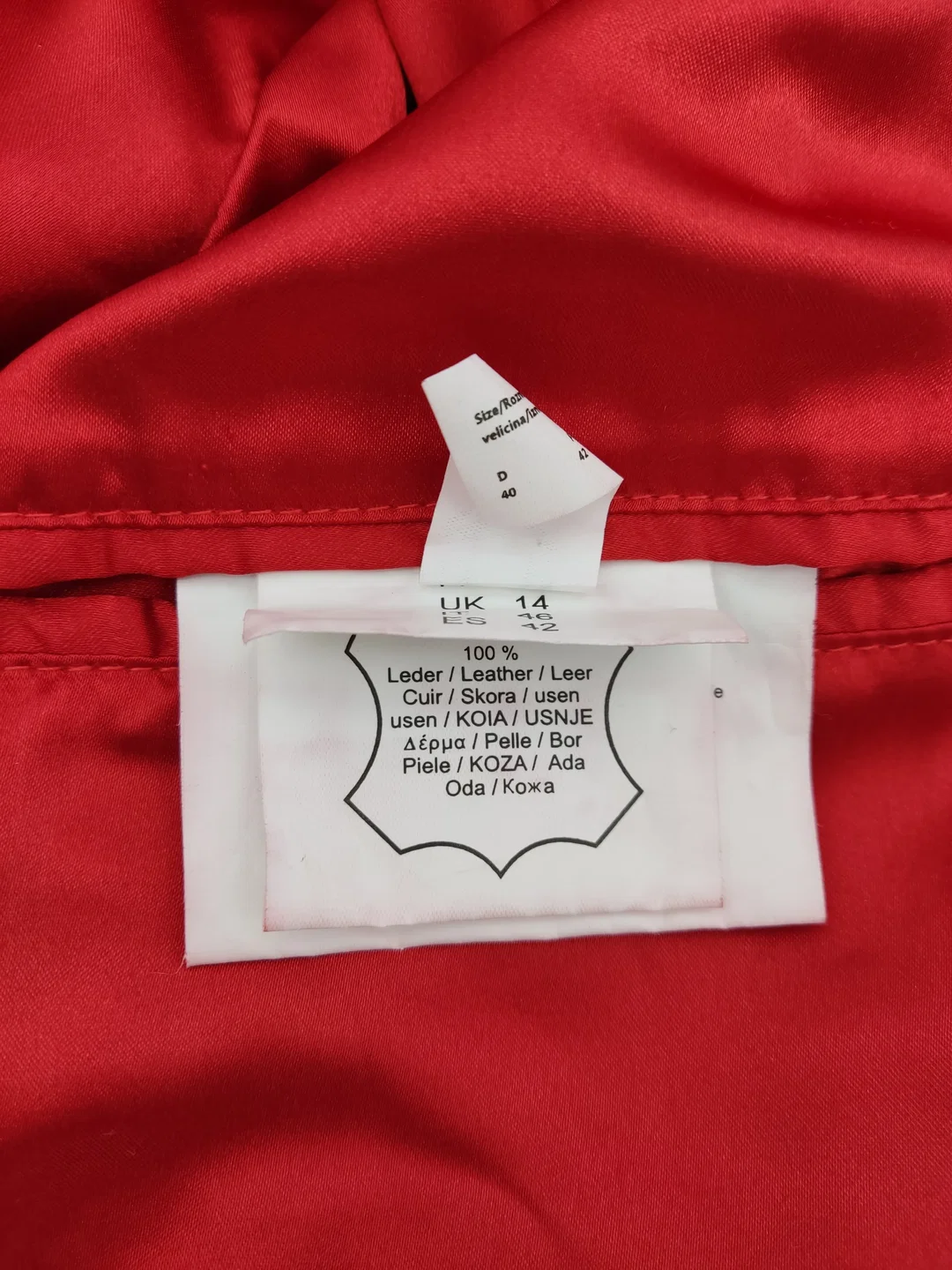 Damen-Lederjacke Cabrini Rot | Vintage-Charme – Bild 8