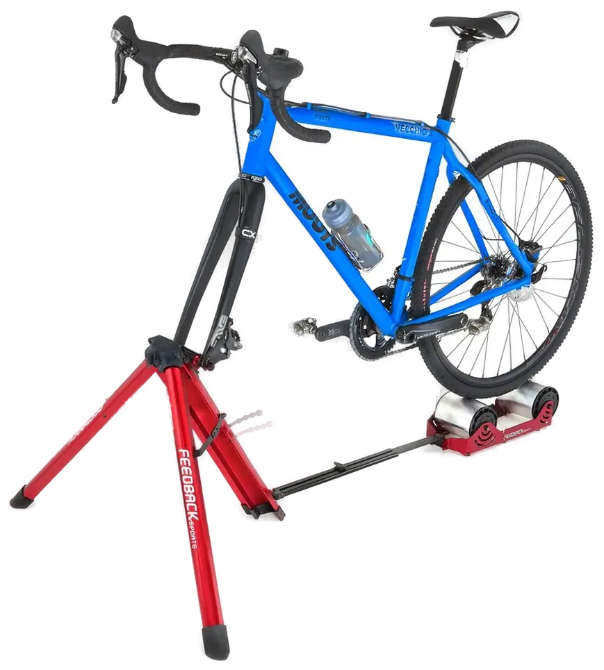 Feedback Sports Omnium Over-Drive Portable Trainer – Freie Rolle – Rot – Faltbar / Reise-Rollentrainer - Bild 1