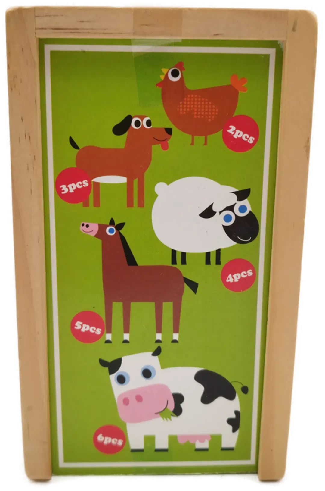 Holzpuzzle mit Bauernhoftieren - Spiel von small foot - Bild 1