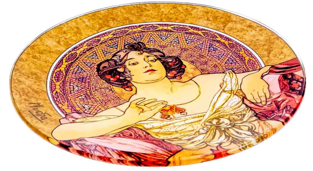 Mucha Teller Zierschale 24 cm – Bild 2