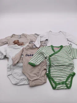 6 tlg. Set Baby - Bodies, langärmlig, Gr. 56 – Vorschau 1