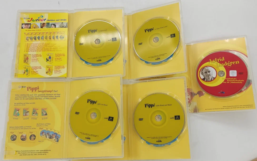 DVD 5 Disc´s  Alle 4 Spielfilme Pippi Langstrumpf + Bonus DVD "Astrid Lindgren" – Bild 5
