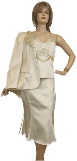 Pompöös Harald Glöckler Damen Set (3teilig) creme Gr. 38 - Bild 5