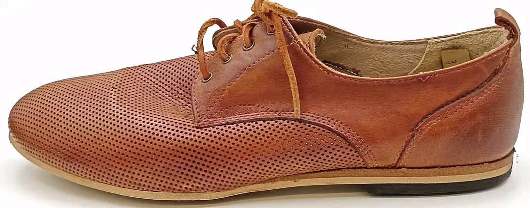 No Brand Herren Lederschuhe braun Gr. 41 – Bild 6