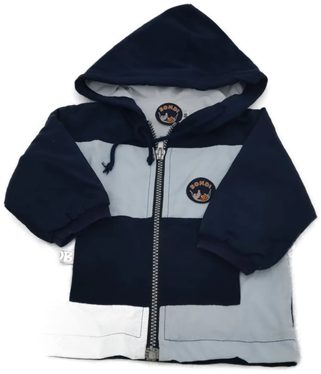 Bondi Baby Jacke dunkelblau/hellblau Gr. 68 – Bild 5