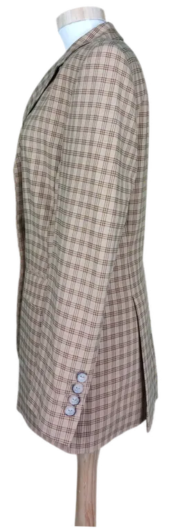 Dinomoda Damen Blazer braun kariert - S/36 - Bild 3