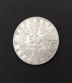 Gedenkmünze 50 Schilling-450 Todestag Kaiser Maximilian l, 1969 - Bild 2